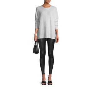 ❌SOLD❌ High Waisted Skinny Faux Leather Leggings from Time and Tru